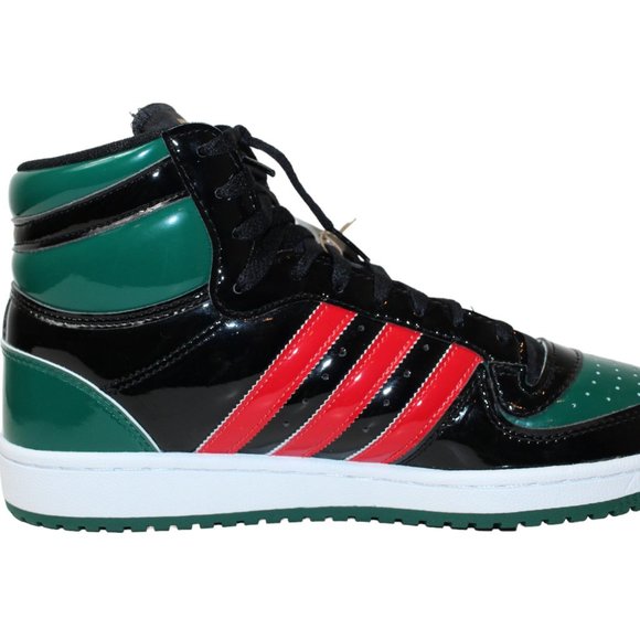 Adidas Basketball Shoe Top Ten RB Black/Red/Green Men's 10 NEW! - Picture 8 of 12